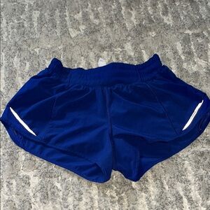 Lululemon authentic royal blue Hotty hot shorts 2.5 inch. Low rise